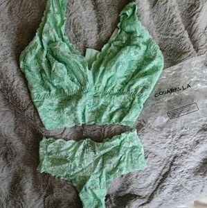 Cosabella bralette W/matching panties